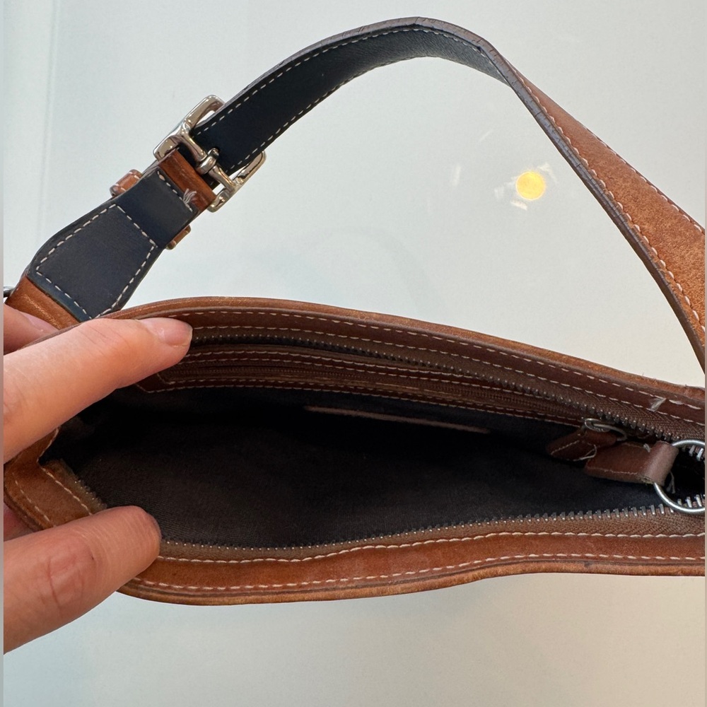 Coach Signature Stripe Demi Hobo blue/tan Shoulder Bag - Picture 4 of 9